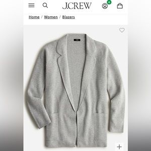 J. Crew Eloise sweater blazer
